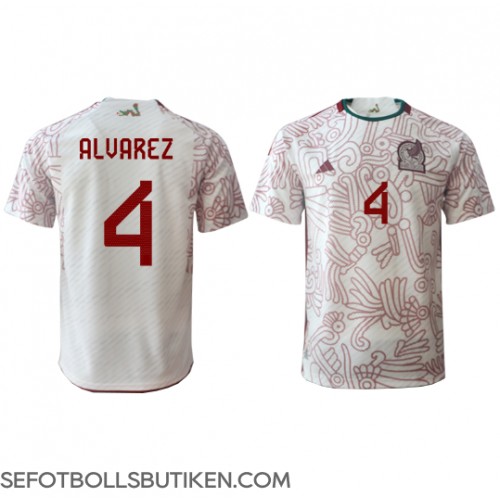 Mexiko Edson Alvarez #4 Replika Borta matchkläder VM 2022 Korta ärmar